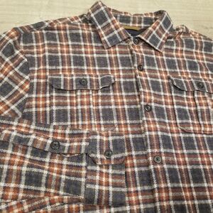 Johnnie-O Top Shelf Jimmy Stretch Knit Flannel Lodge Shirt Creole Plaid Mens XL
